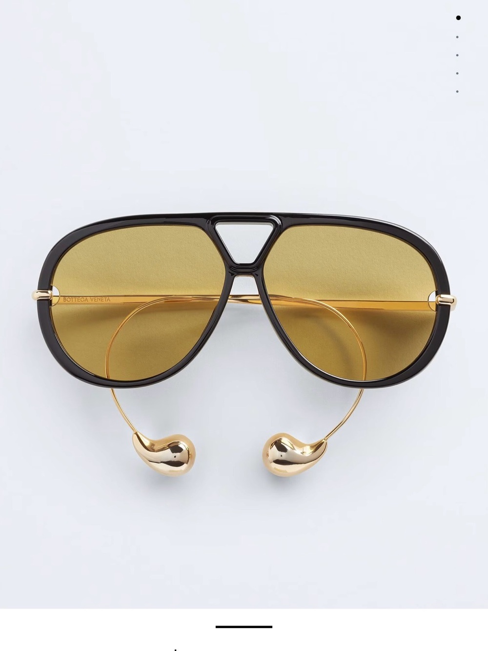 Bottega Veneta Black Frame Sunglasses